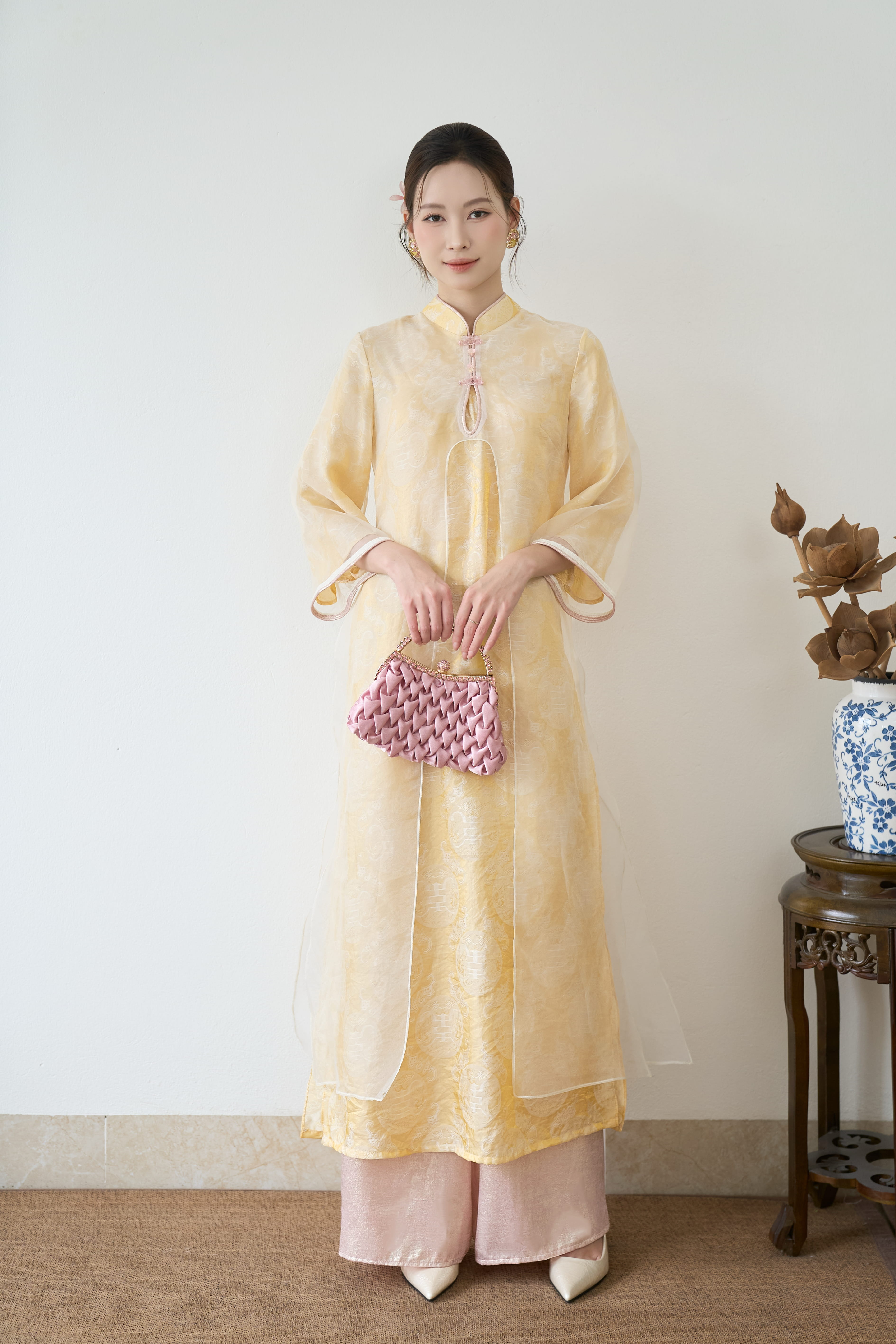 Set áo dài Hoàng Liên