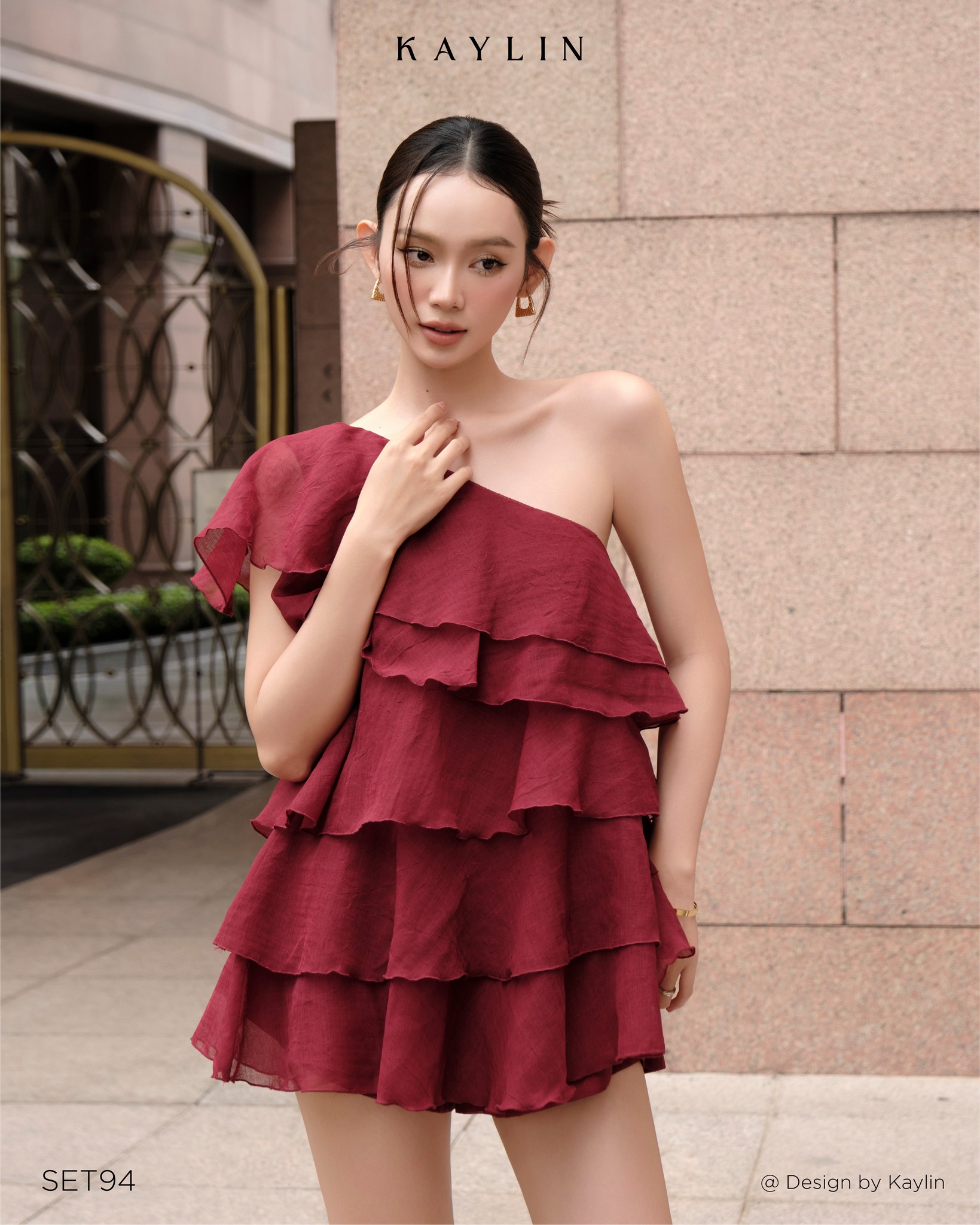 Set Lệch Vai Tầng Mây KAYLIN Elora Set