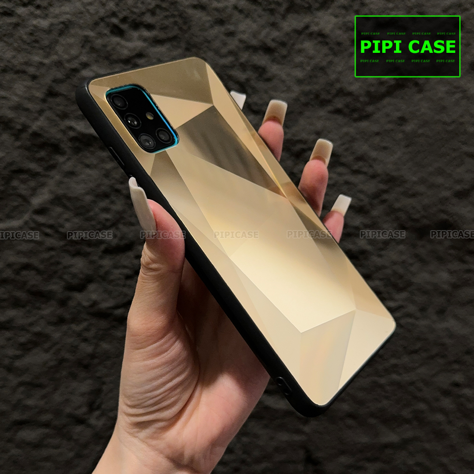 Ốp Lưng Samsung A71 - Kim Cương 6D - Vàng_thumbnail_3