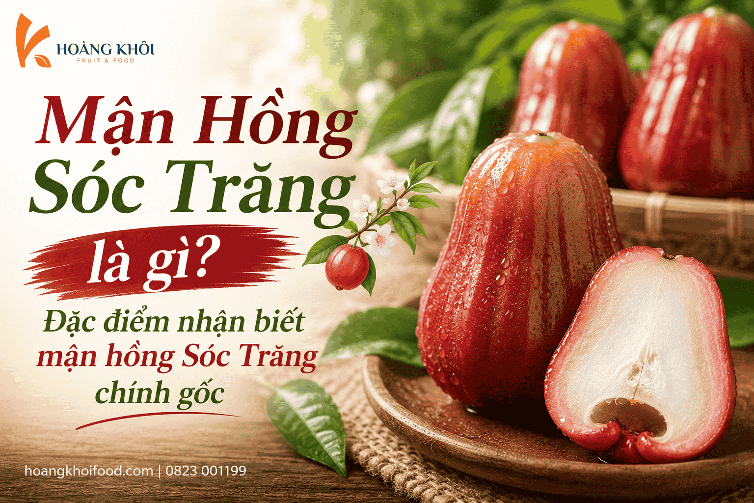 Mận Hồng Sóc Trăng là gì? Đặc điểm nhận biết mận hồng Sóc Trăng chính gốc