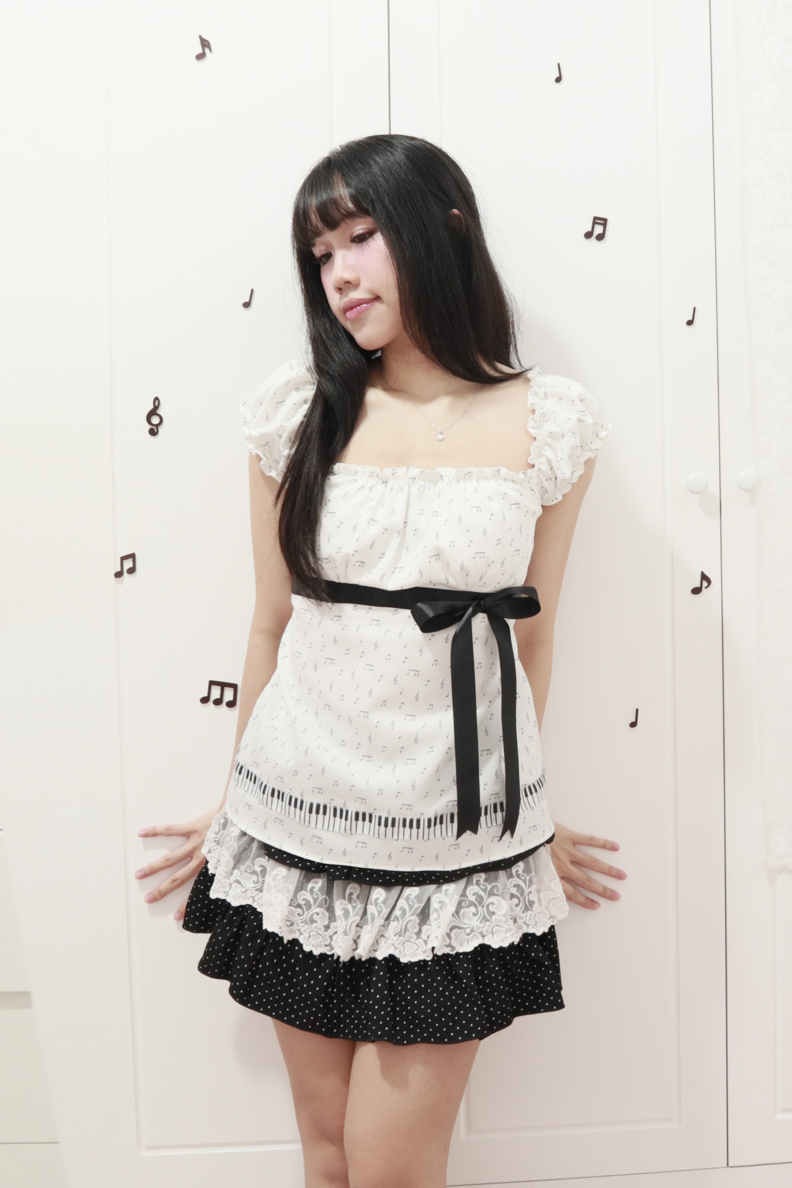 PIANO HANDMADE BABYDOLL TOP (LƯNG THUN)_thumbnail_2