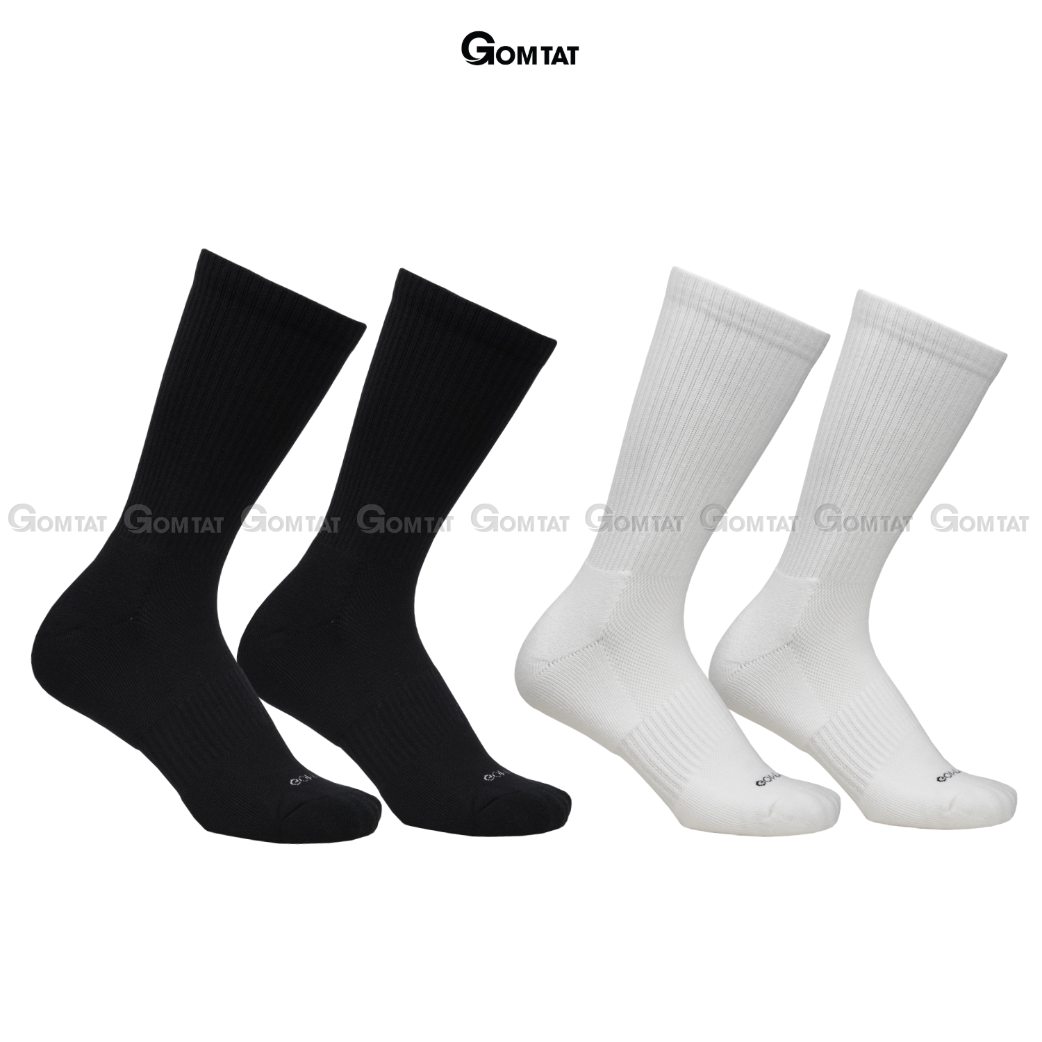 Combo tất trơn nam nữ GOMTAT có đệm xù êm chân, sợi cotton dày dặn, khử mùi kháng khuẩn - STA-5009_thumbnail_14