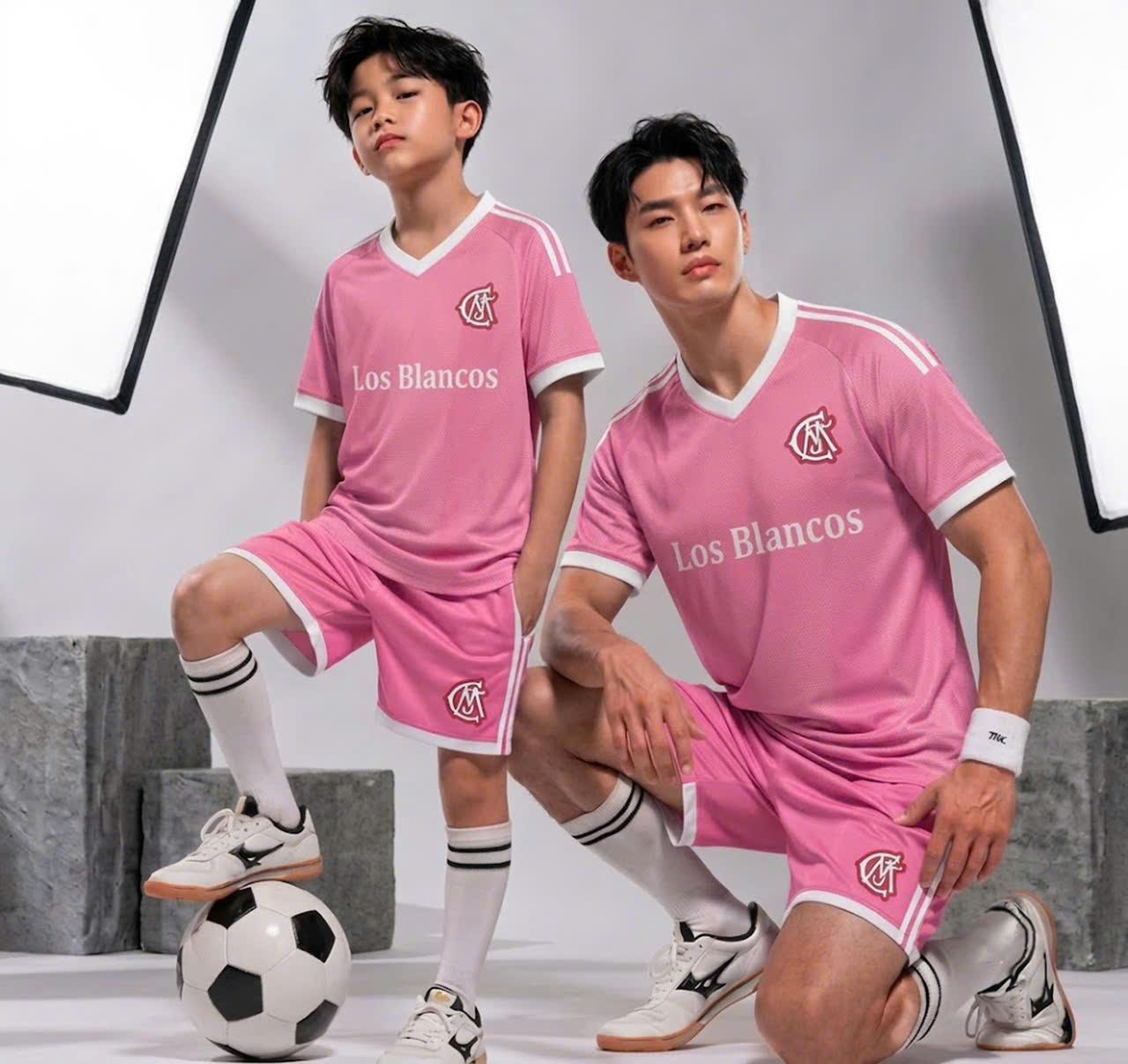 Quần Áo Bóng Đá Los Blancos Hồng 26/27 Thun Mè S-COMF Thoáng Khí Thể Thao Đương Đại_thumbnail_6