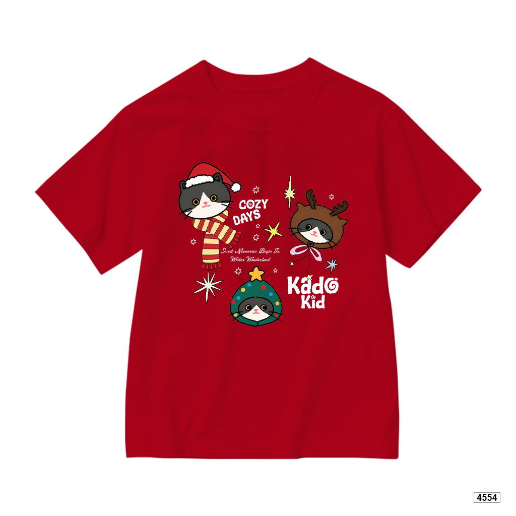 Áo thun bé gái form rộng noel mèo xinh Kado 4554_thumbnail_10