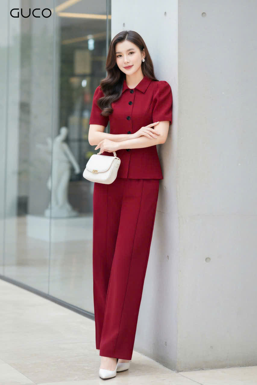 ÁO CỔ SƠ MI TAY NGẮN - ĐỎ_thumbnail_2