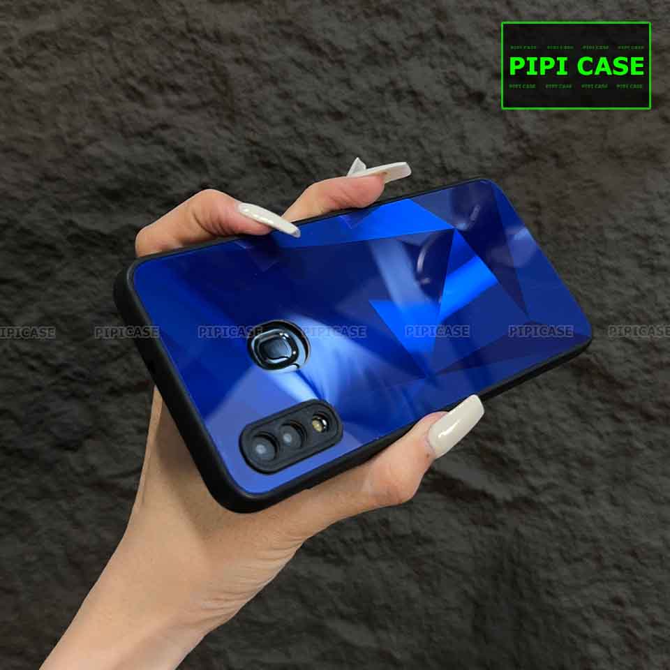 Ốp Lưng Samsung A20 / A30 - Kim Cương 6D - Xanh_thumbnail_1