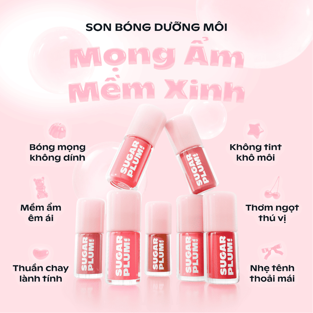 [SUGARPLUM] Son bóng dưỡng môi SugarPlum Delish Lip Oil 3.4g_thumbnail_2