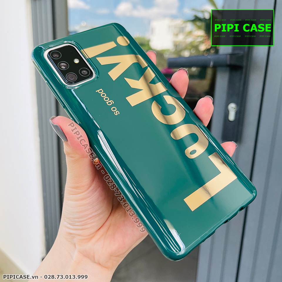 Ốp Lưng Samsung A71 - Lucky - Xanh Lá_thumbnail_1