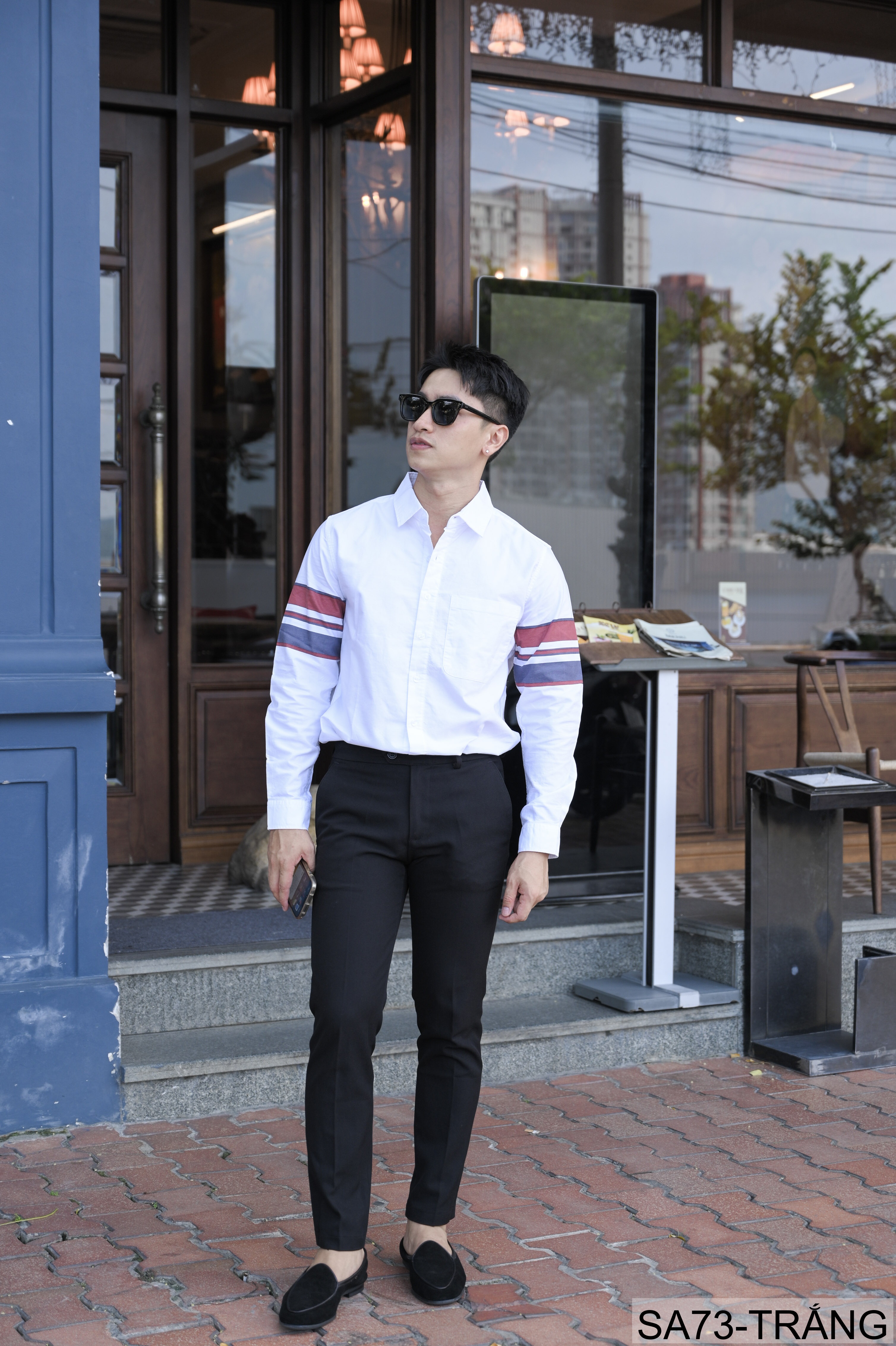 SA73 - Áo sơ mi nam dài tay in sọc tay phong cách Nhật Bản, chất cotton mềm mại, form rộng thoải mái_thumbnail_5