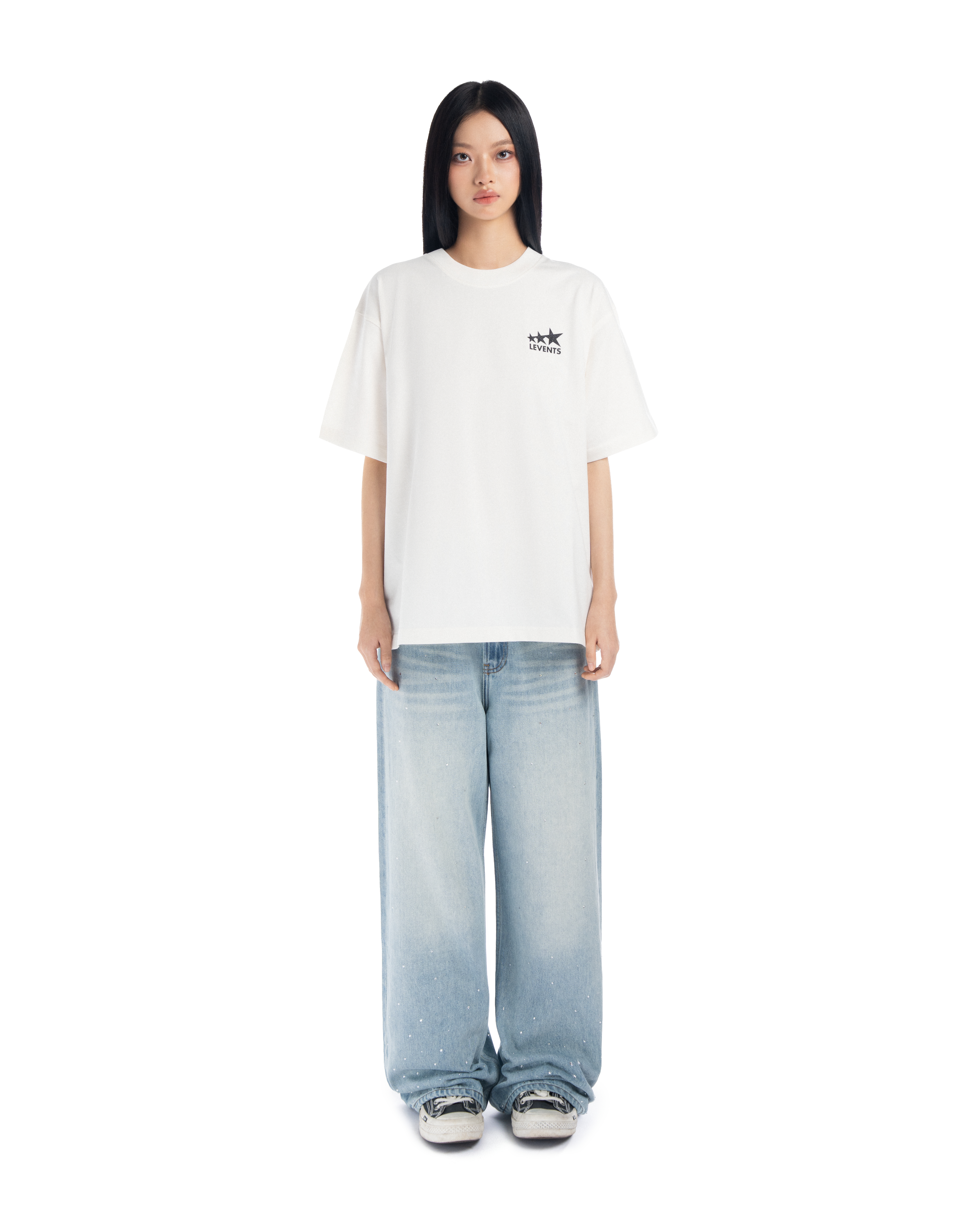 Levents® Blink Blink Signature Logo Semi-Oversized Tee