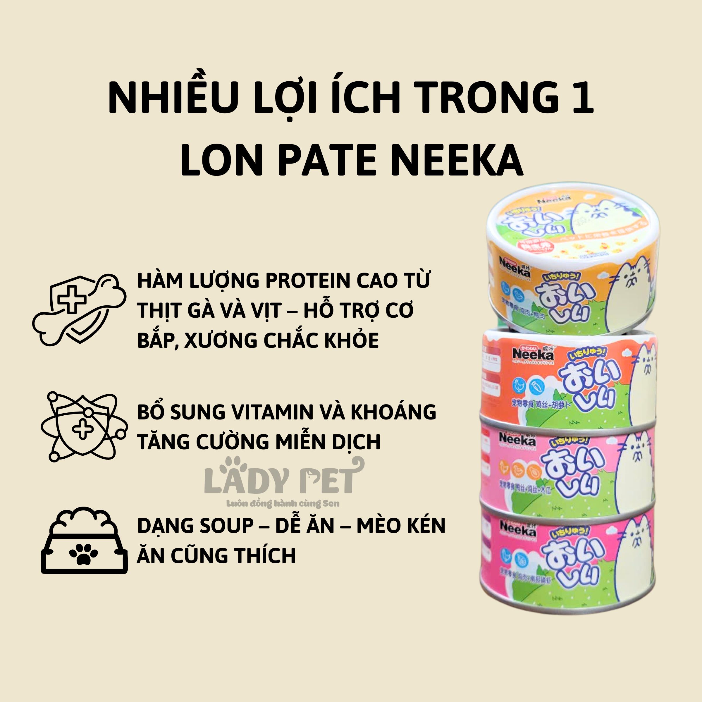 Pate dinh dưỡng Neeka cho mèo dạng lon 85g_thumbnail_1