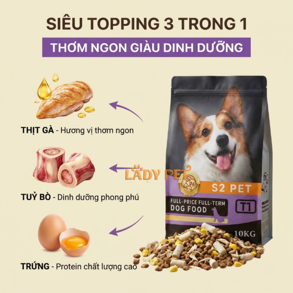 Hạt Trộn Đồ Sấy S2 PET T1 Cho Chó_thumbnail_2