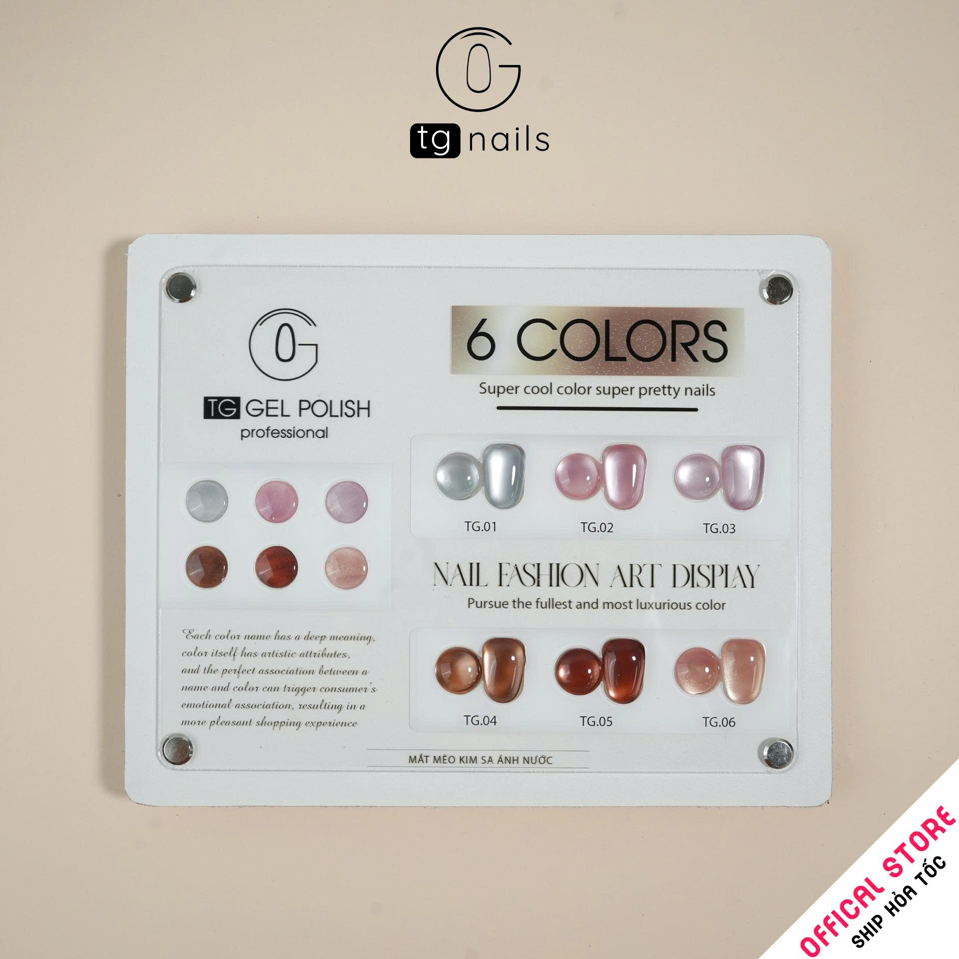ComBo 6 màu Mắt mèo ánh trăng TG Nails kèm bảng màu_thumbnail_1