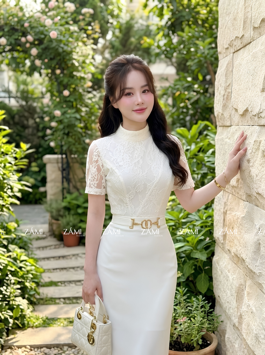 G58 - Đầm Dự Tiệc Phối Ren Sang Trọng_thumbnail_6