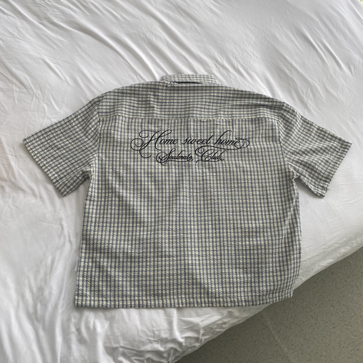 Áo Sơ Mi Thêu 3D 𝙃𝙤𝙢𝙚 𝙎𝙬𝙚𝙚𝙩 𝙃𝙤𝙢𝙚 𝙂𝙐𝙋𝙊 Form Boxy Unisex Local Brand - SMC02