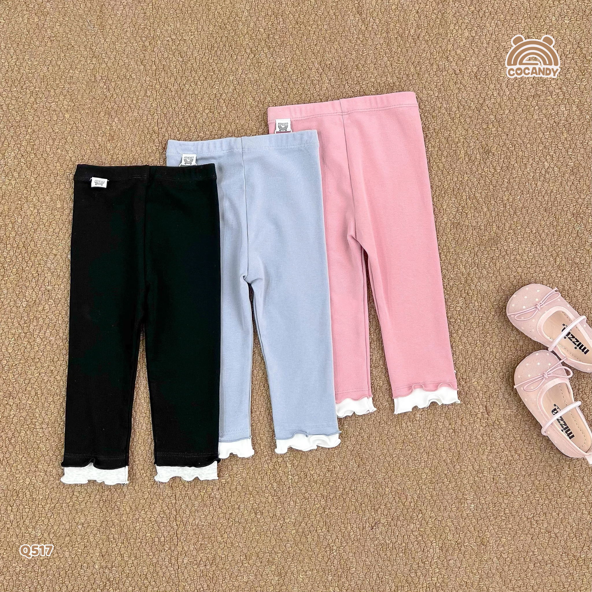 Quần dài legging ĐEN phối gấu nơ_thumbnail_4