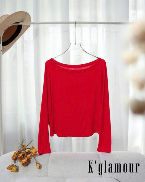 Áo thun Viscose cổ thuyền tay dài_thumbnail_5