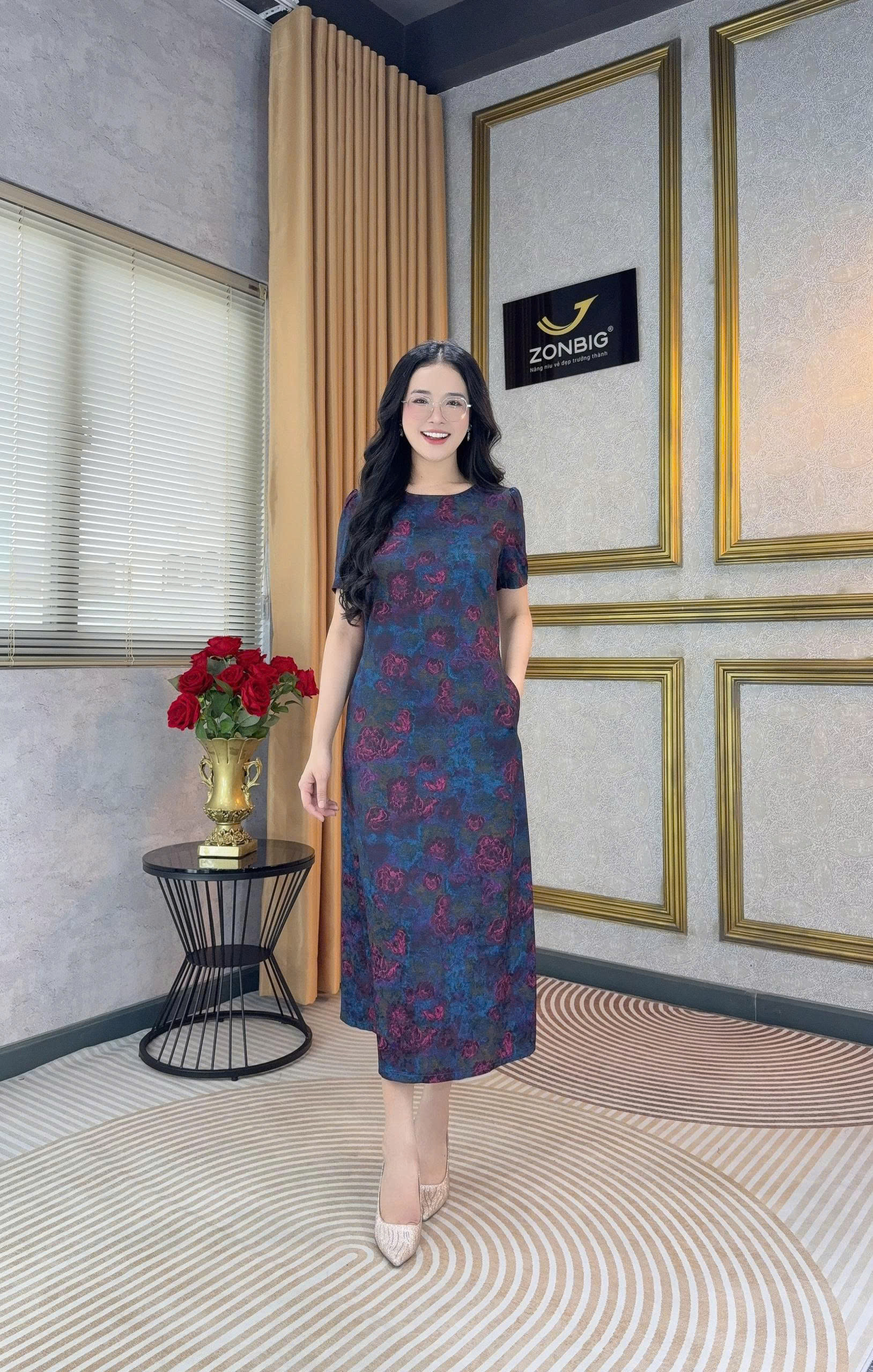Đầm suông - Y2208 - Thương hiệu ZONBIG