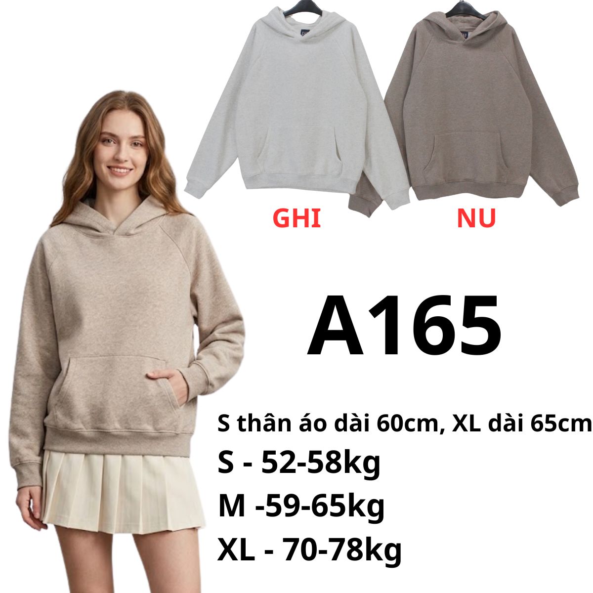 A165- Áo hoodie Gáp