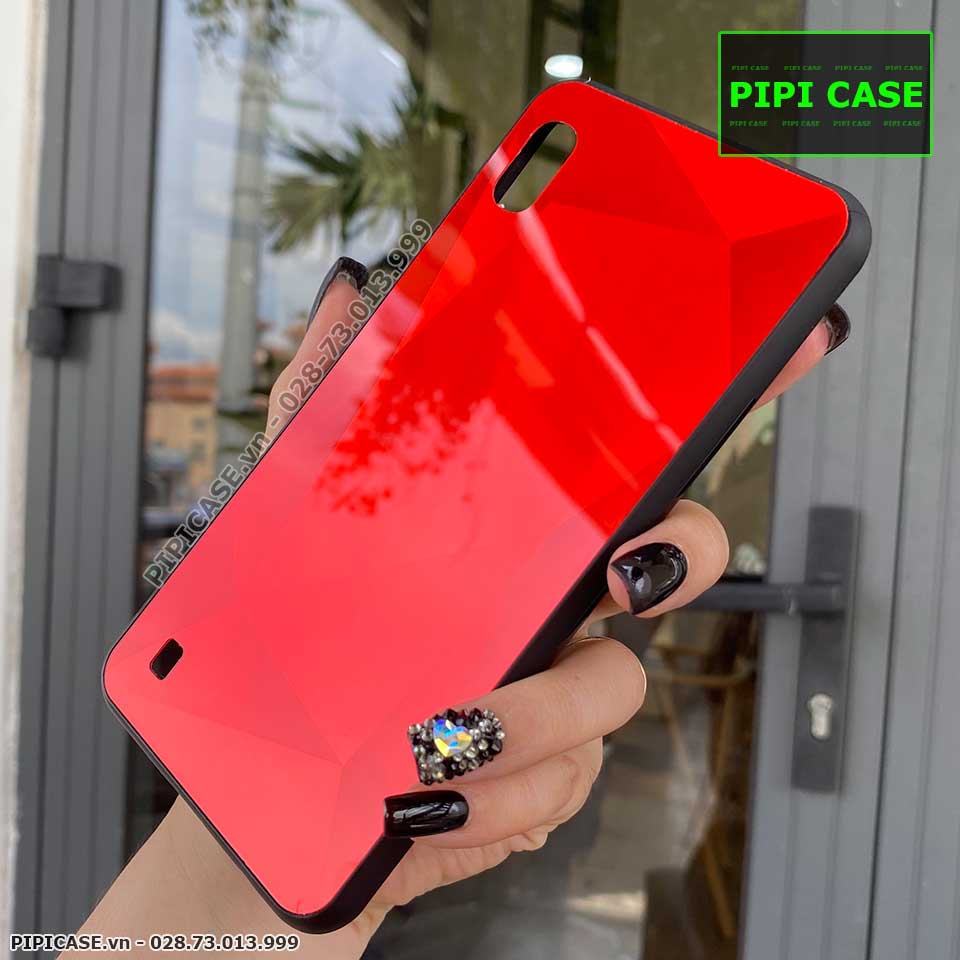 Ốp Lưng Samsung A10 - Kim Cương 6D - Đỏ_thumbnail_3