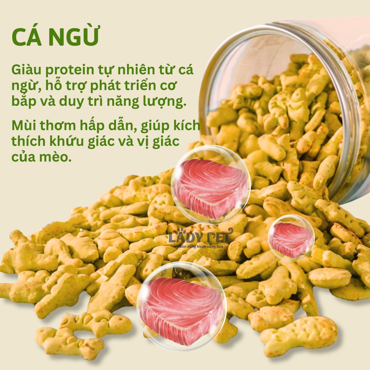 Bánh Cá Catnip Tiêu Búi Lông Cho Mèo_thumbnail_6
