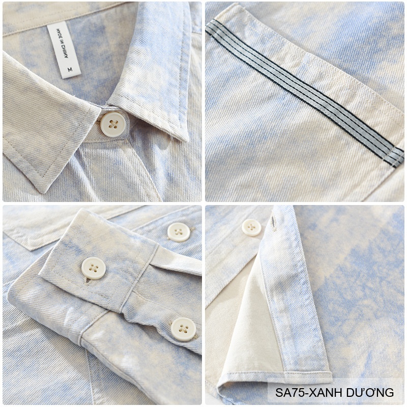 SA75 - Áo Sơ Mi Nam Dài Tay In Họa Tiết Phong Cách Nhật Bản Chất Cotton Mềm Mại_thumbnail_8
