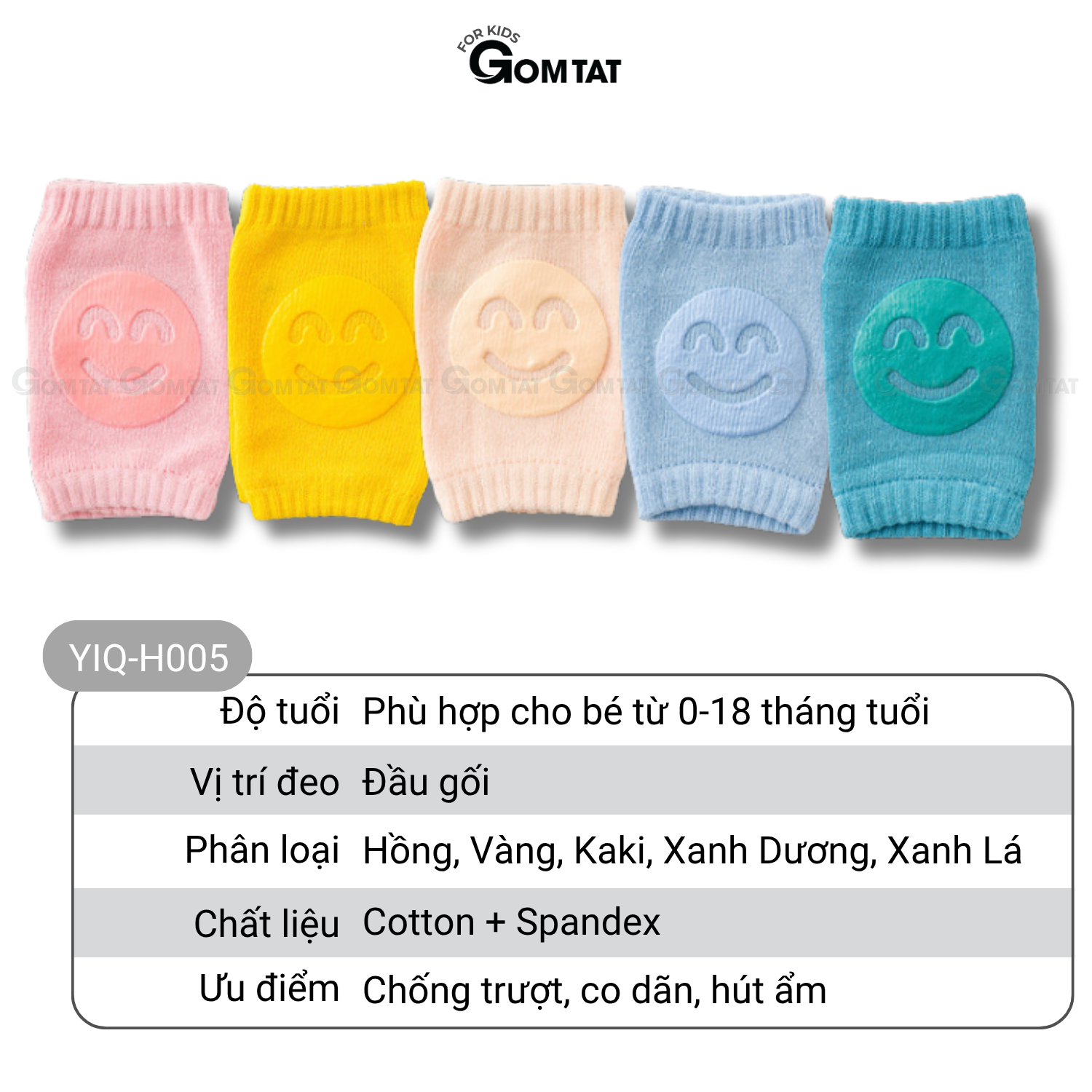 Combo 5 đôi tất tập bò trẻ em GOMTAT vớ bảo vệ gối có đệm silicon cho trẻ dưới 18 tháng tuổi - YIQ-H005_thumbnail_8