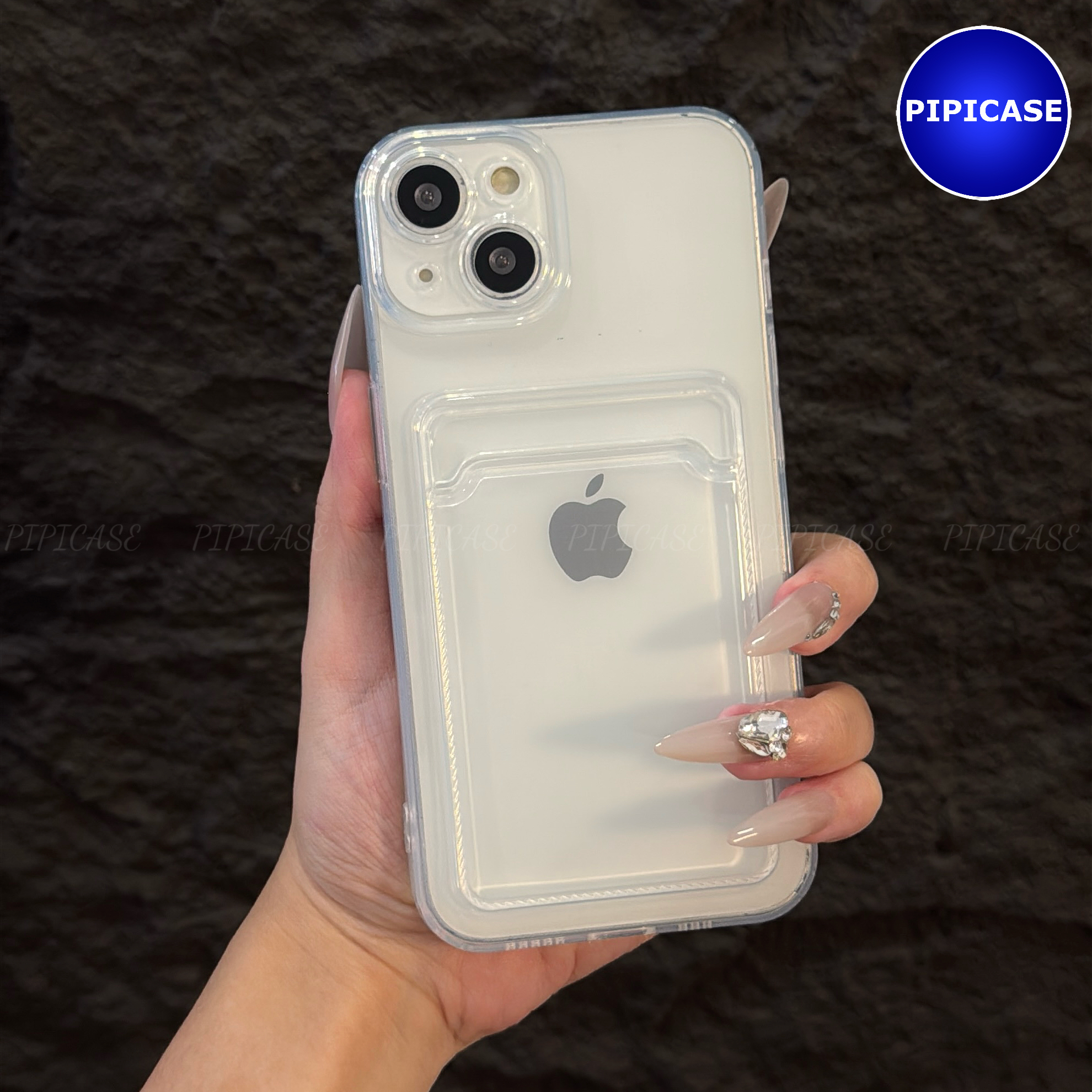 Ốp Lưng iPhone 14 - Ốp Thẻ - Trong Suốt_thumbnail_3