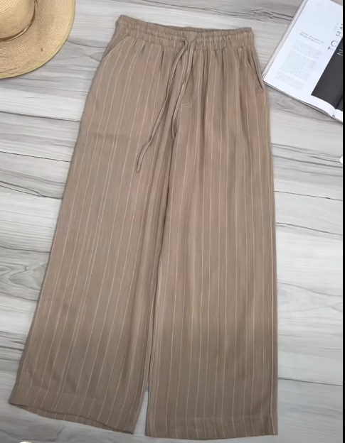 Quần suông linen gân sọc lưng chun dây rút_thumbnail_3