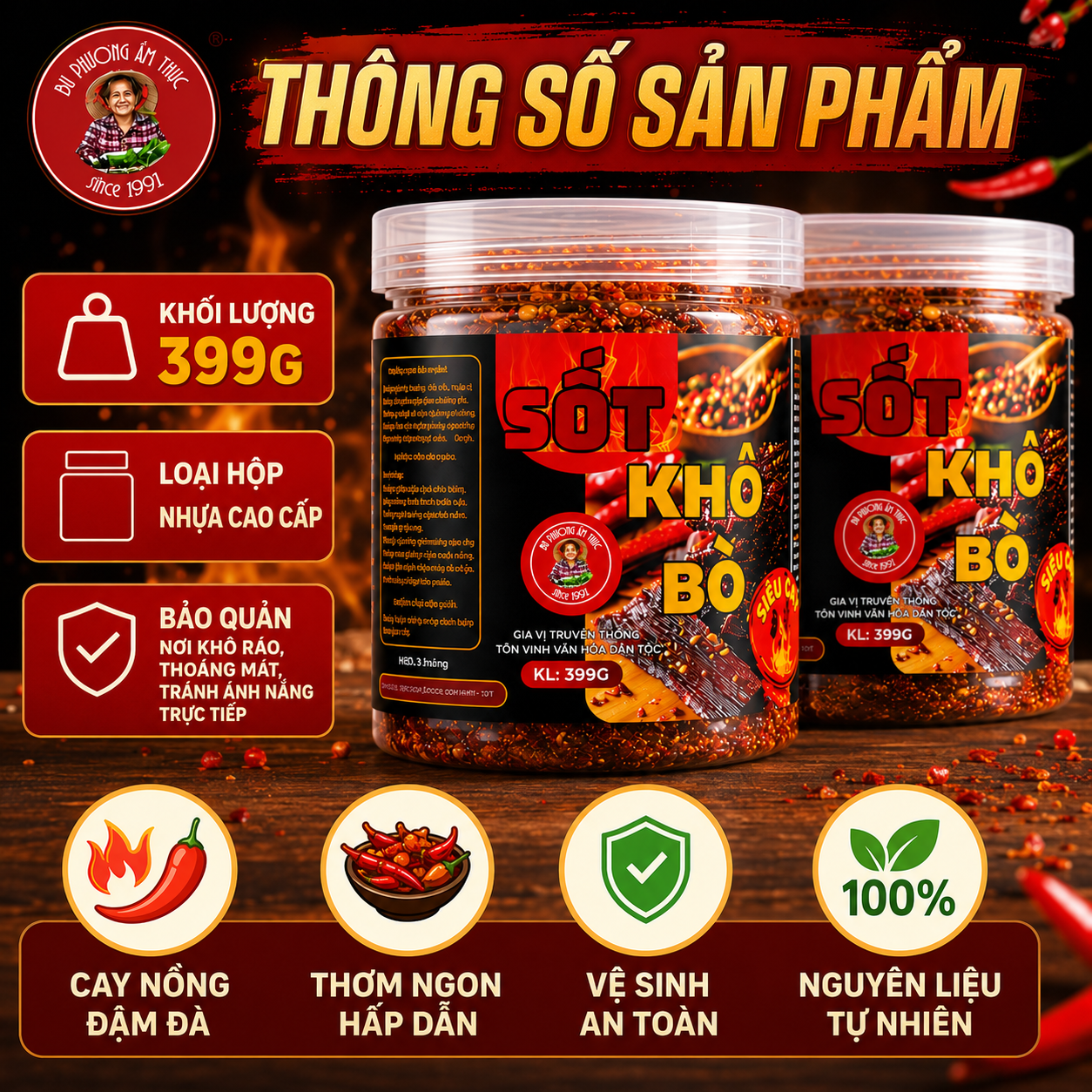 Sốt Làm Khô Bò Khô Heo Bu Phương 399G – Gia Vị Ướp Thịt Làm Khô Đậm Đà, Tiện Dùng - BP33_thumbnail_7