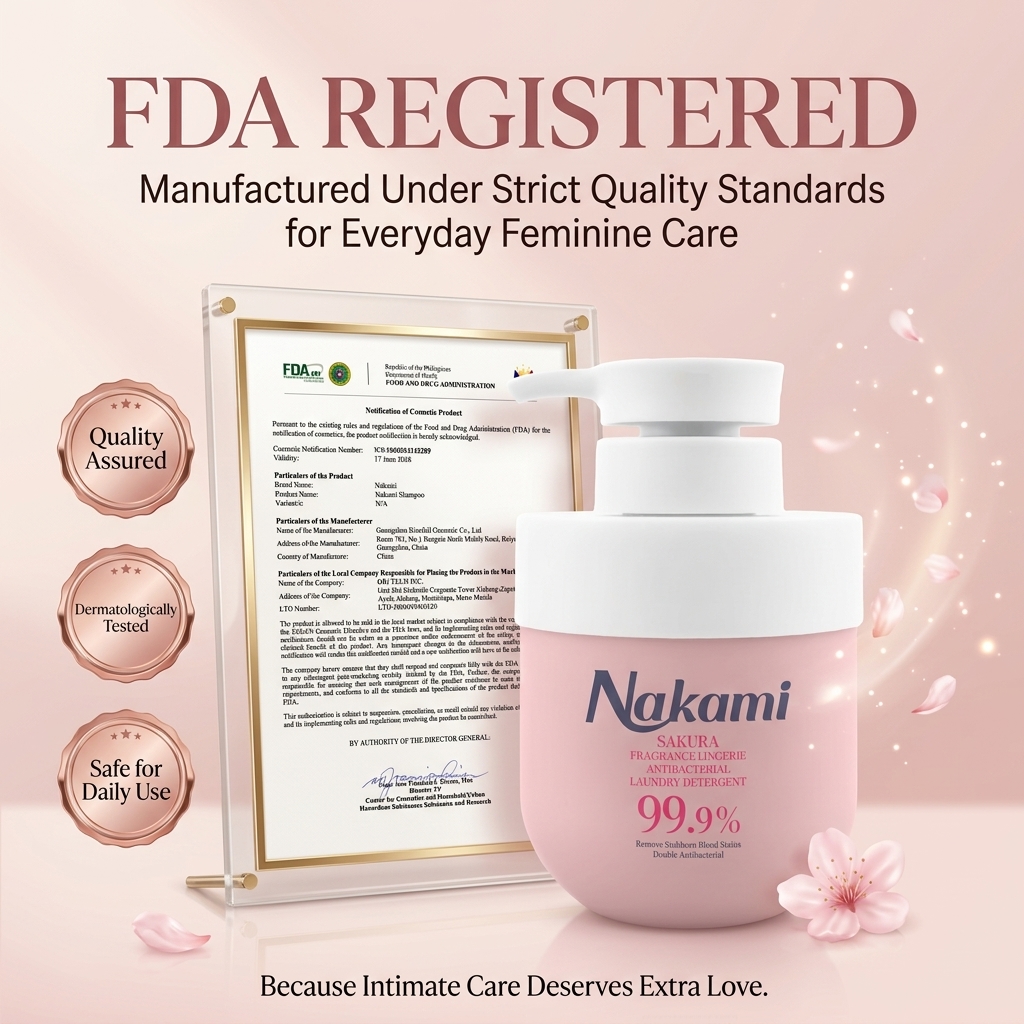 Nakami Sakura Fragrance Lingerie  Disinfectant Laundry Detergent 300mL_thumbnail_4