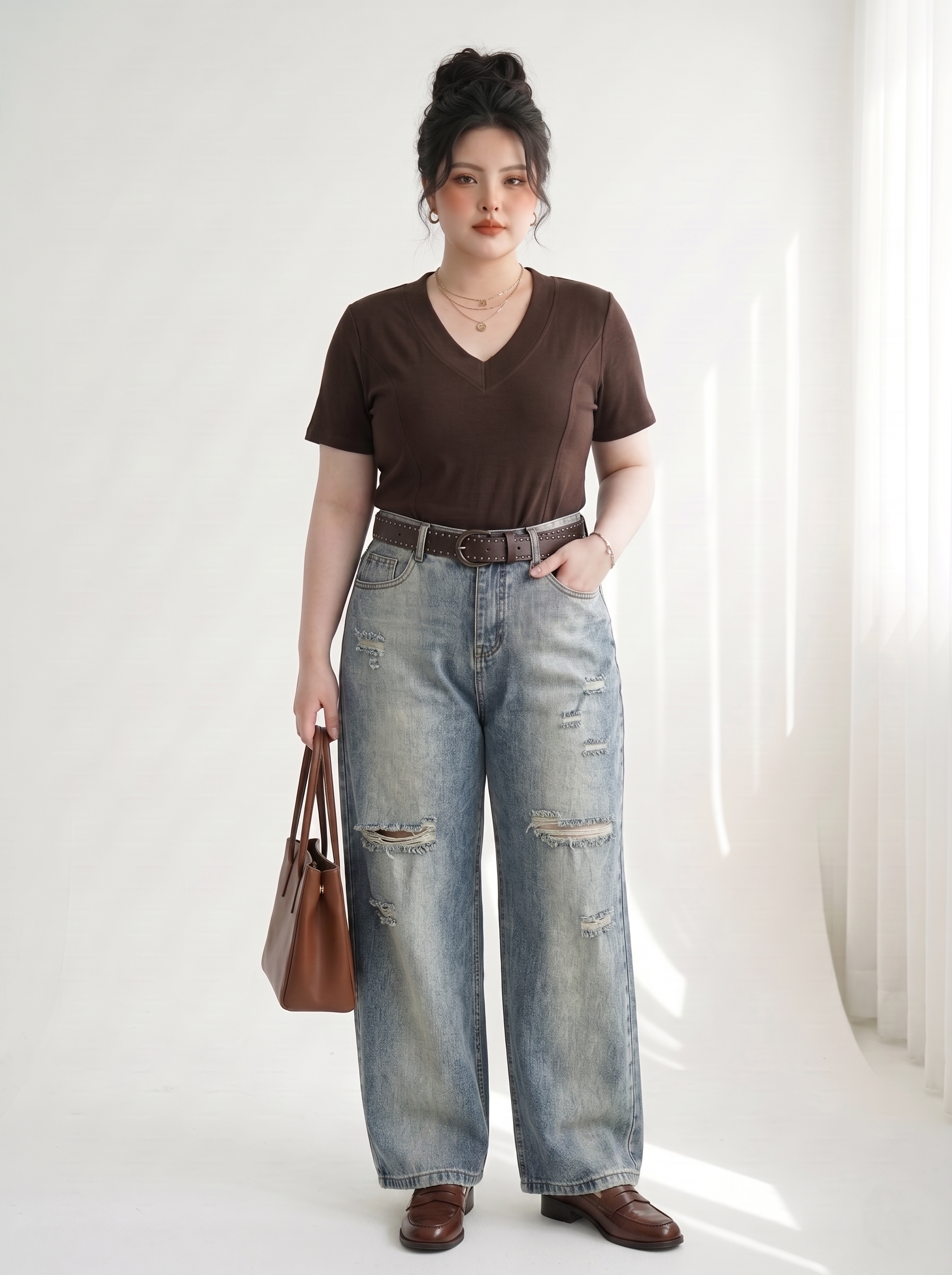 Quần Jean Boy Thụng Túi Hộp Thêu Bigsize Dáng Rộng - Xanh Đậm, Xanh Nhạt - Vừa 55–90kg - T-QJ627_thumbnail_3