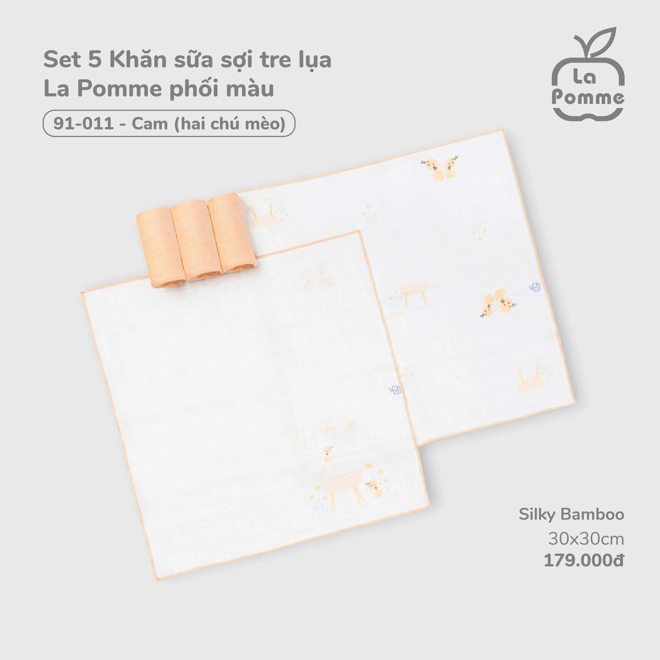 Set 5 khăn sữa La Pomme (30x30)_thumbnail_23