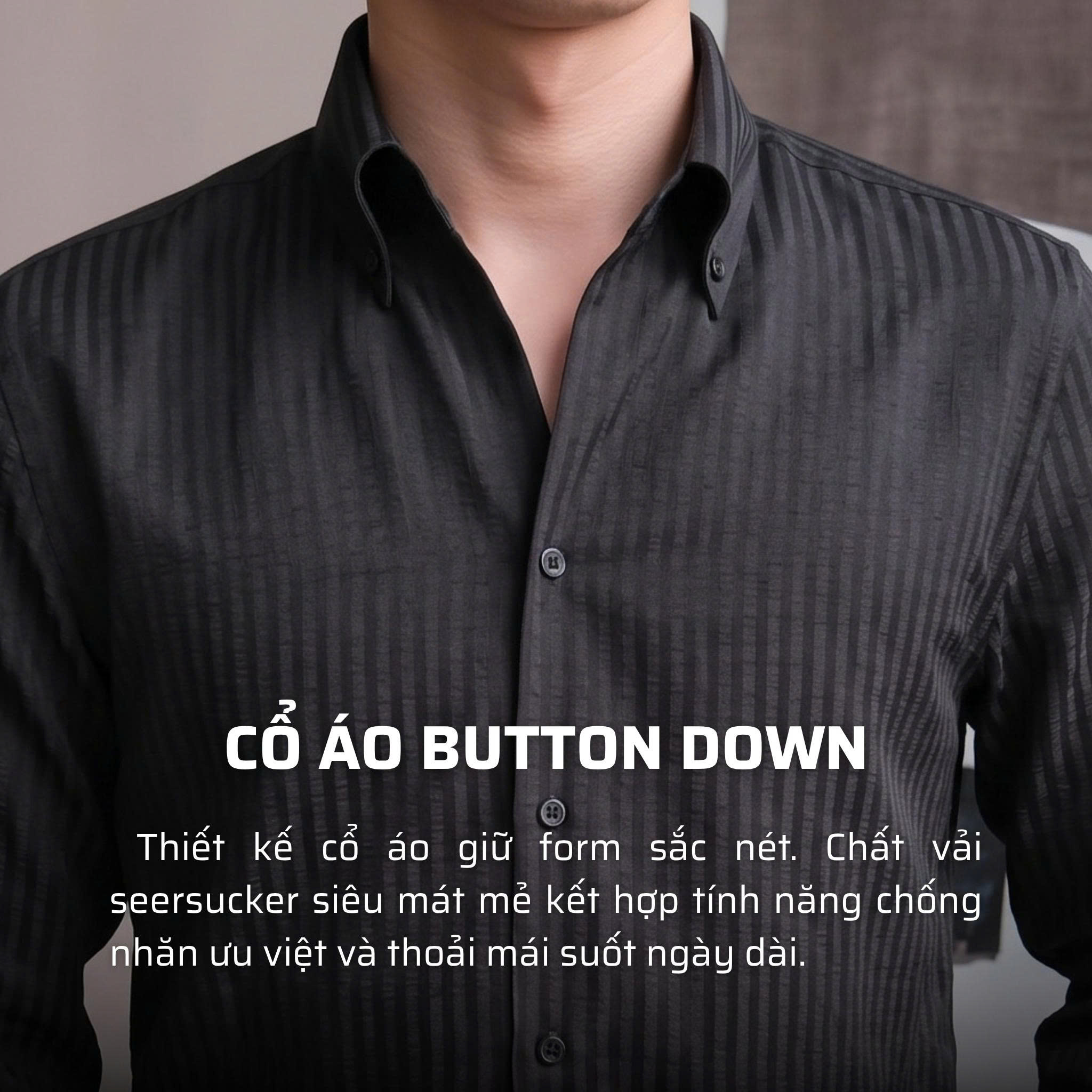 Áo Sơ Mi Seersucker Cổ Button Down_thumbnail_21