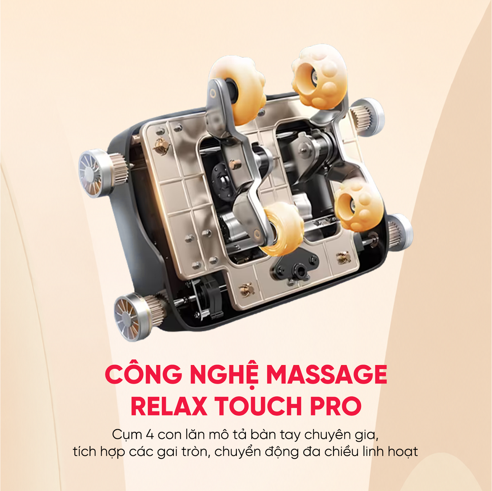 Công nghệ massage tác động chính xác