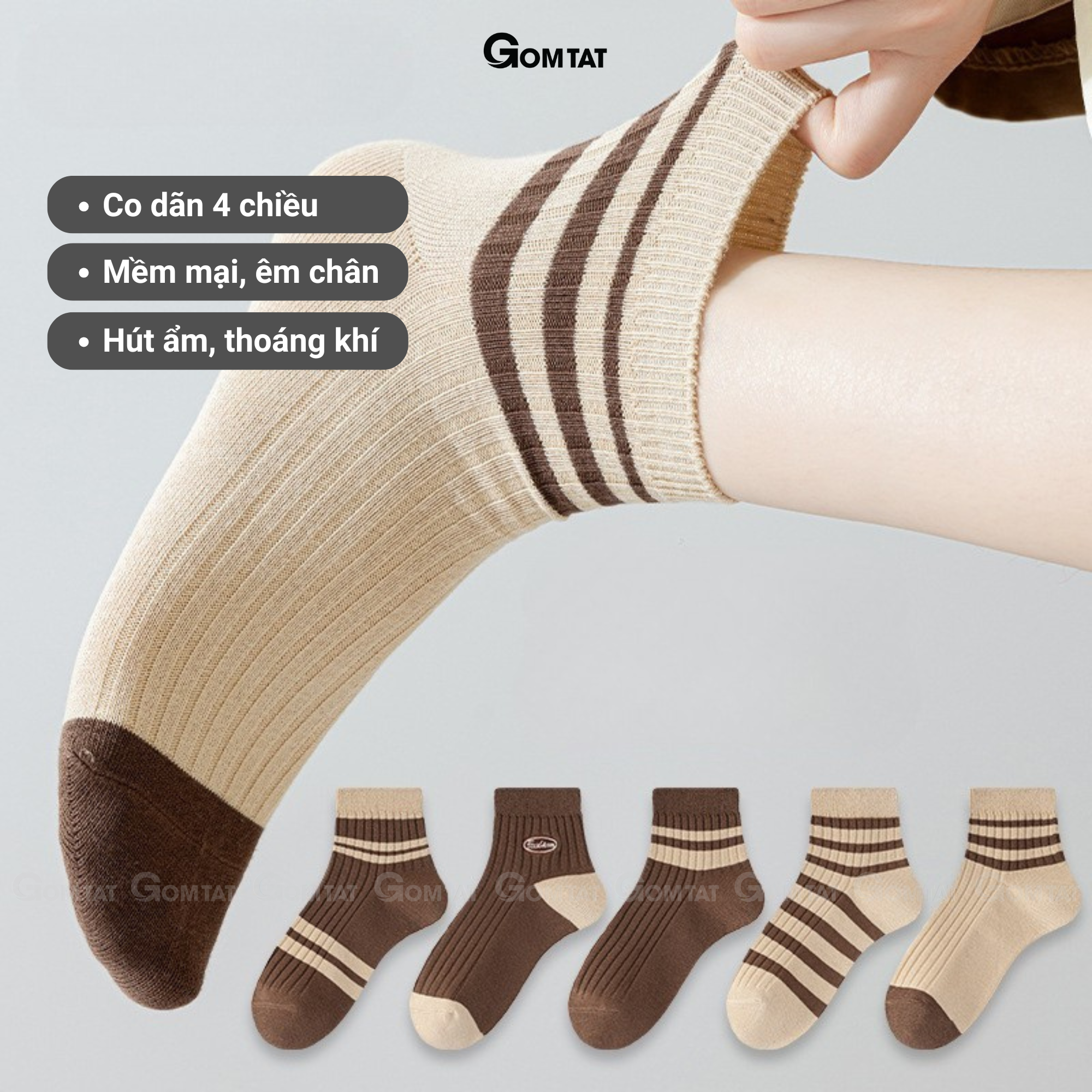 Set 5 đôi tất vớ nữ cổ ngắn UYE-CBCN_thumbnail_113
