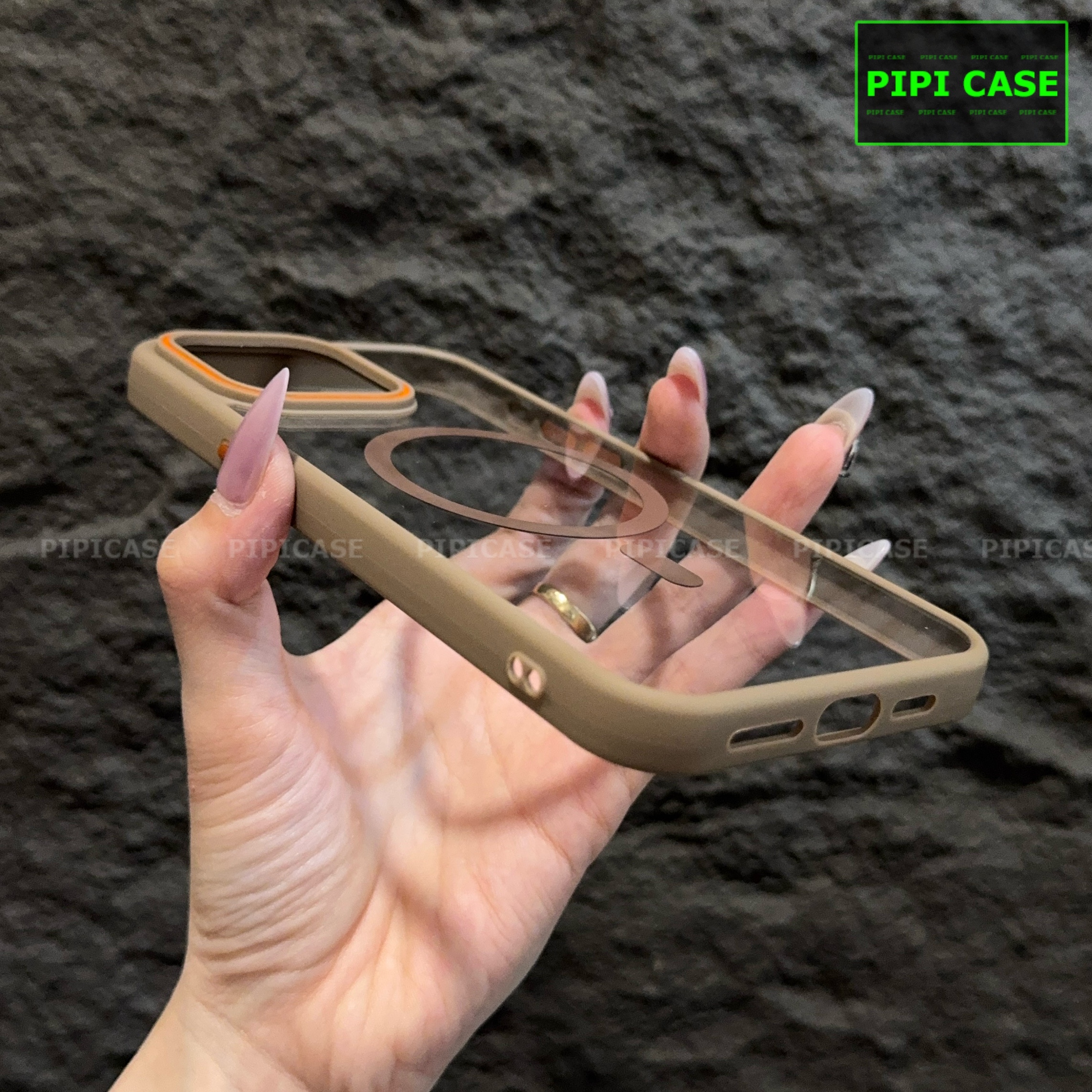 Ốp Lưng iPhone 14 Pro - KM Color - Nâu_thumbnail_2