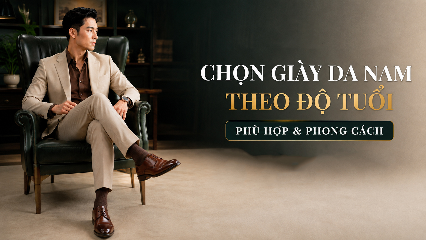 Hướng dẫn cách chọn giày da nam theo độ tuổi phù hợp và phong cách