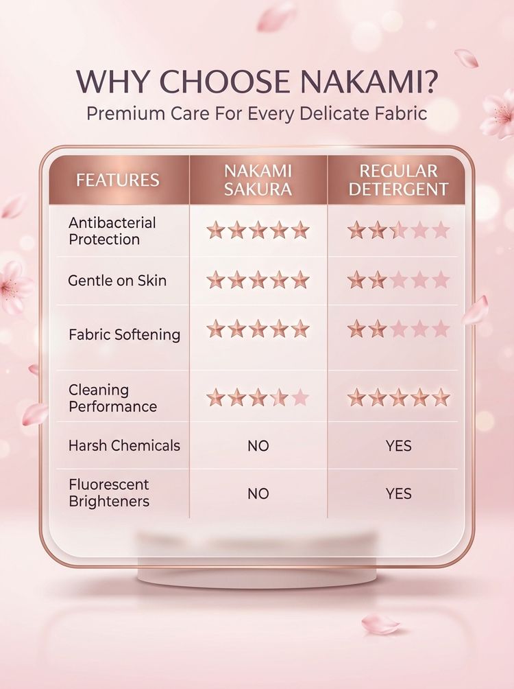 Nakami Sakura Fragrance Lingerie  Disinfectant Laundry Detergent 300mL_thumbnail_8