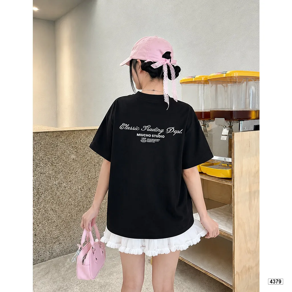 Áo thun unisex classic trading dept form boxy Miucho 4379_thumbnail_6