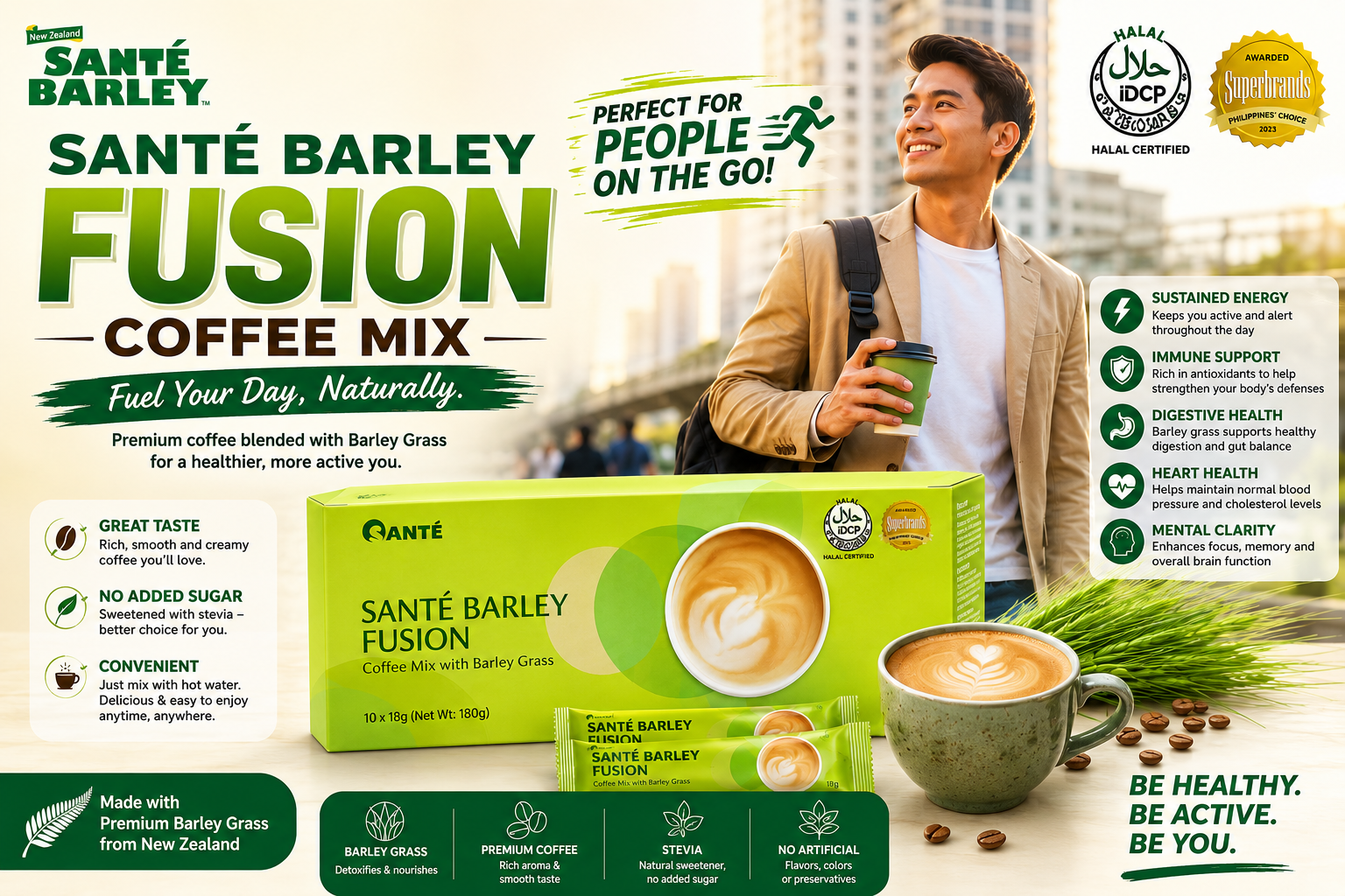 Sante Barley Fusion Coffee