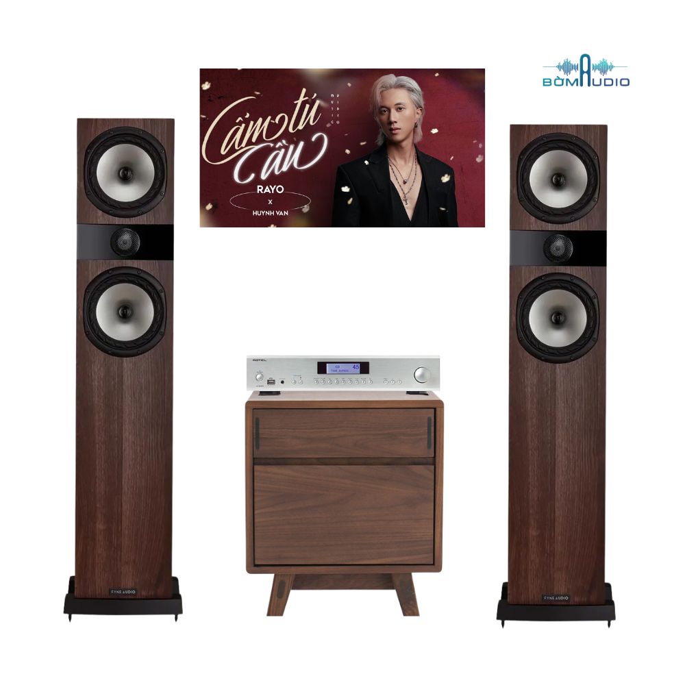 Combo Amply ROTEL A14 MKII + Loa Cột FYNE AUDIO F303I - ROF1