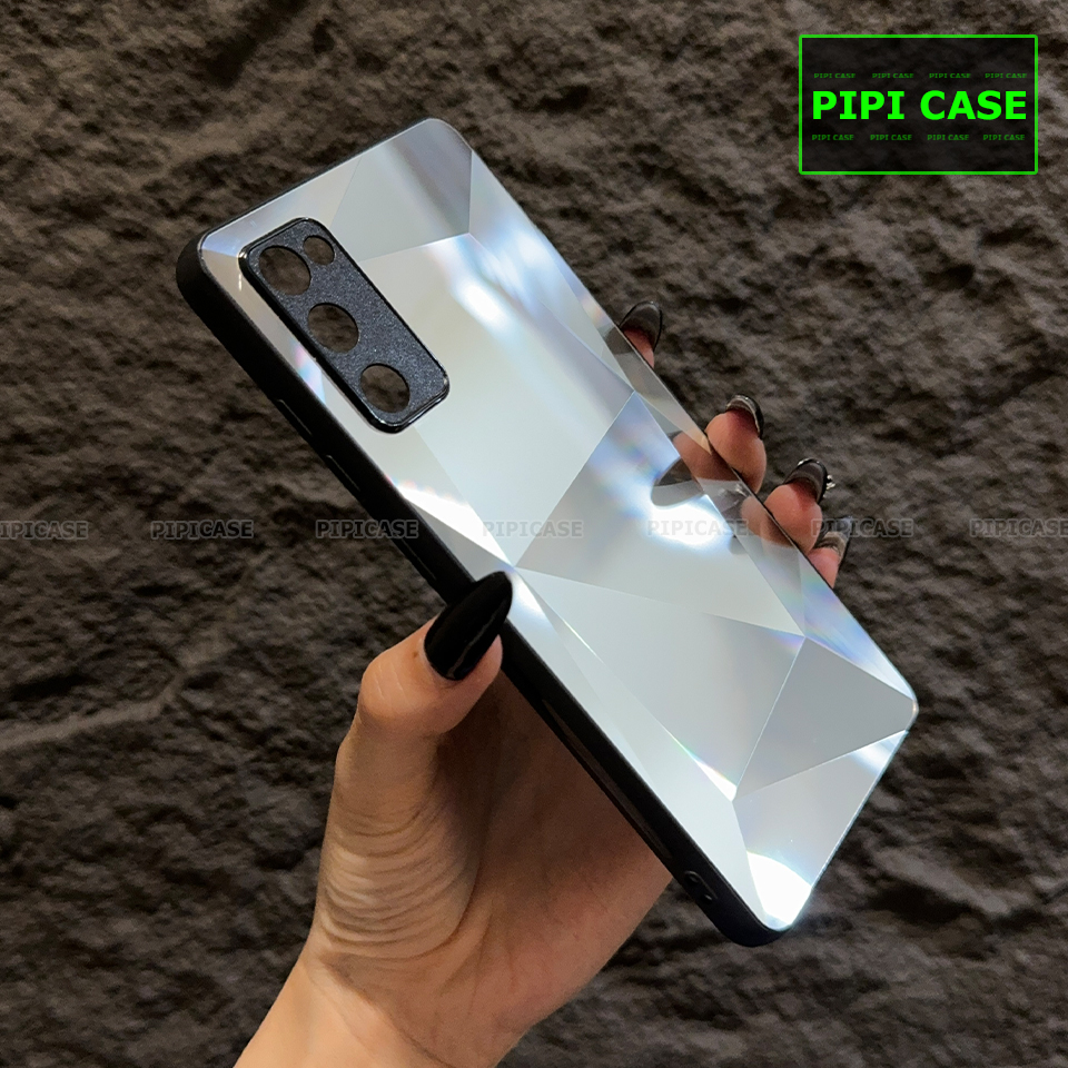 Ốp Lưng Samsung S20 FE 5G - Kim Cương 6D - Bạc_thumbnail_2