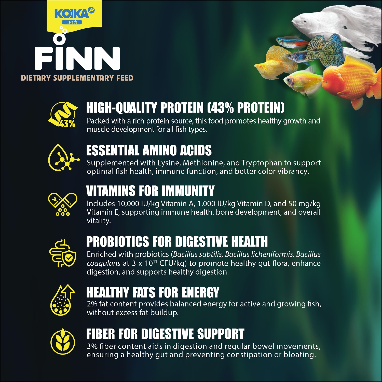 KOIKA FINN – Premium Dietary Supplementary Feed with Probiotics (15g)_thumbnail_2