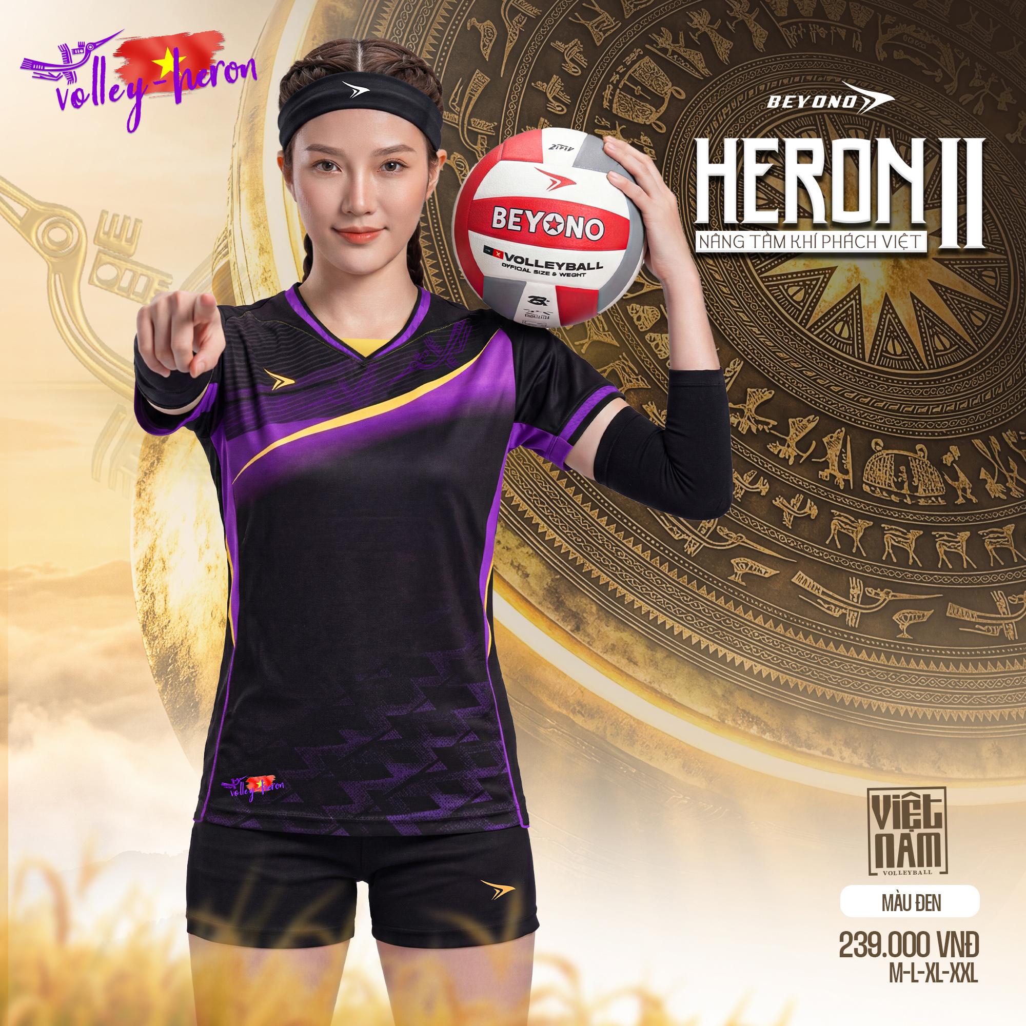 BST Quần Áo Bóng Chuyền Beyono Heron II Thun Mè Cao Cấp Thoáng Mát Thể Thao Đương Đại_thumbnail_9