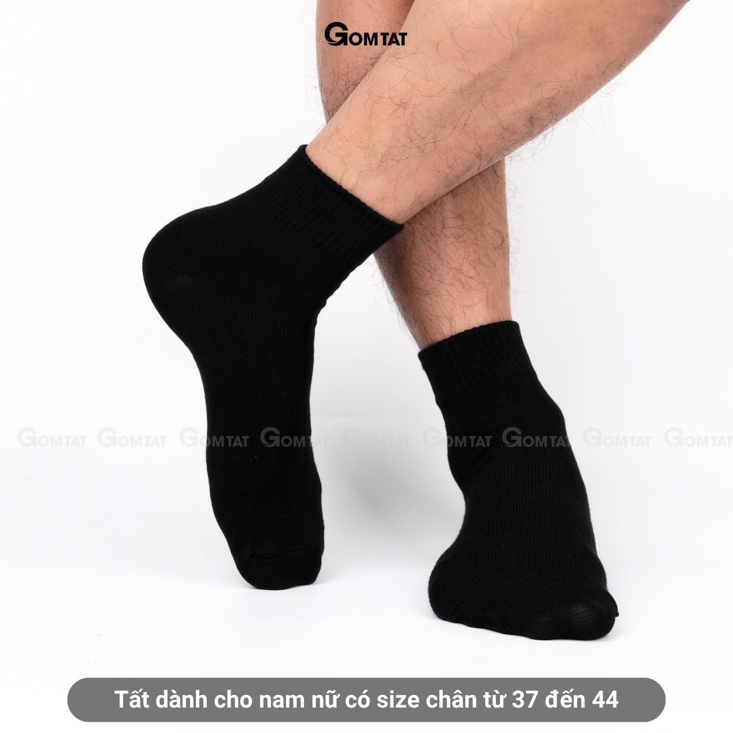 Tất cổ cao nam nữ GOMTAT trơn màu basic thoáng khí - VNX-SOCKS-CAO_thumbnail_3