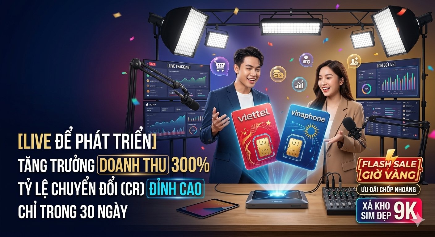 Đột phá doanh thu với chuỗi giải pháp Livestream chuyên nghiệp trên TikTok Shop