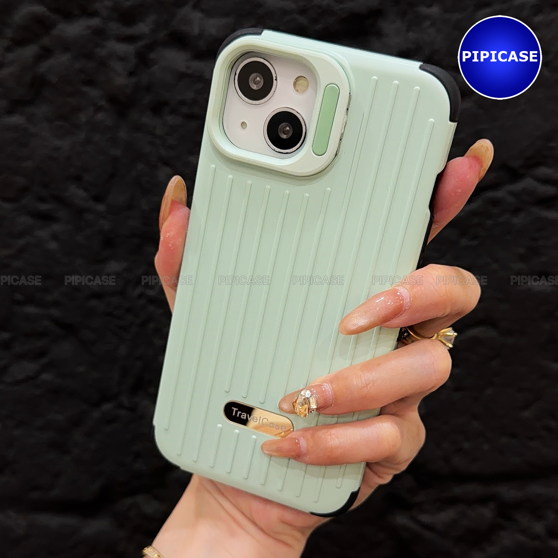 Ốp Lưng iPhone 13 - Hondao - Xanh Mint