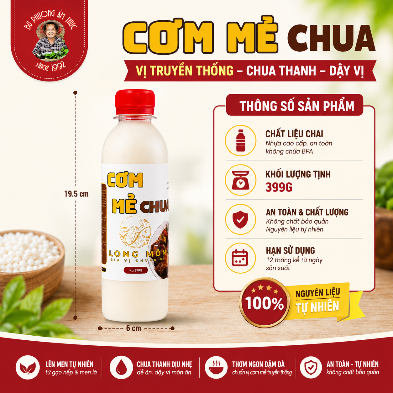 Combo 2 Chai Cơm Mẻ Chua Bu Phương 399G – Nấu Giả Cầy - BP16-2_thumbnail_7