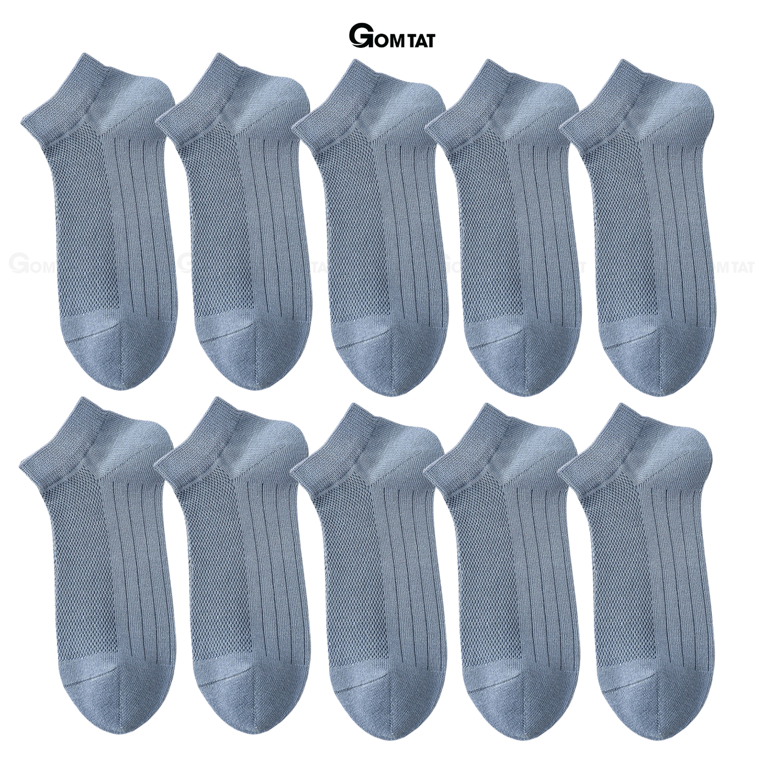 Combo tất nam cổ thấp GOMTAT, chất liệu cotton mặt lưới cao cấp hút ẩm khử mùi - MIA-2002_thumbnail_11